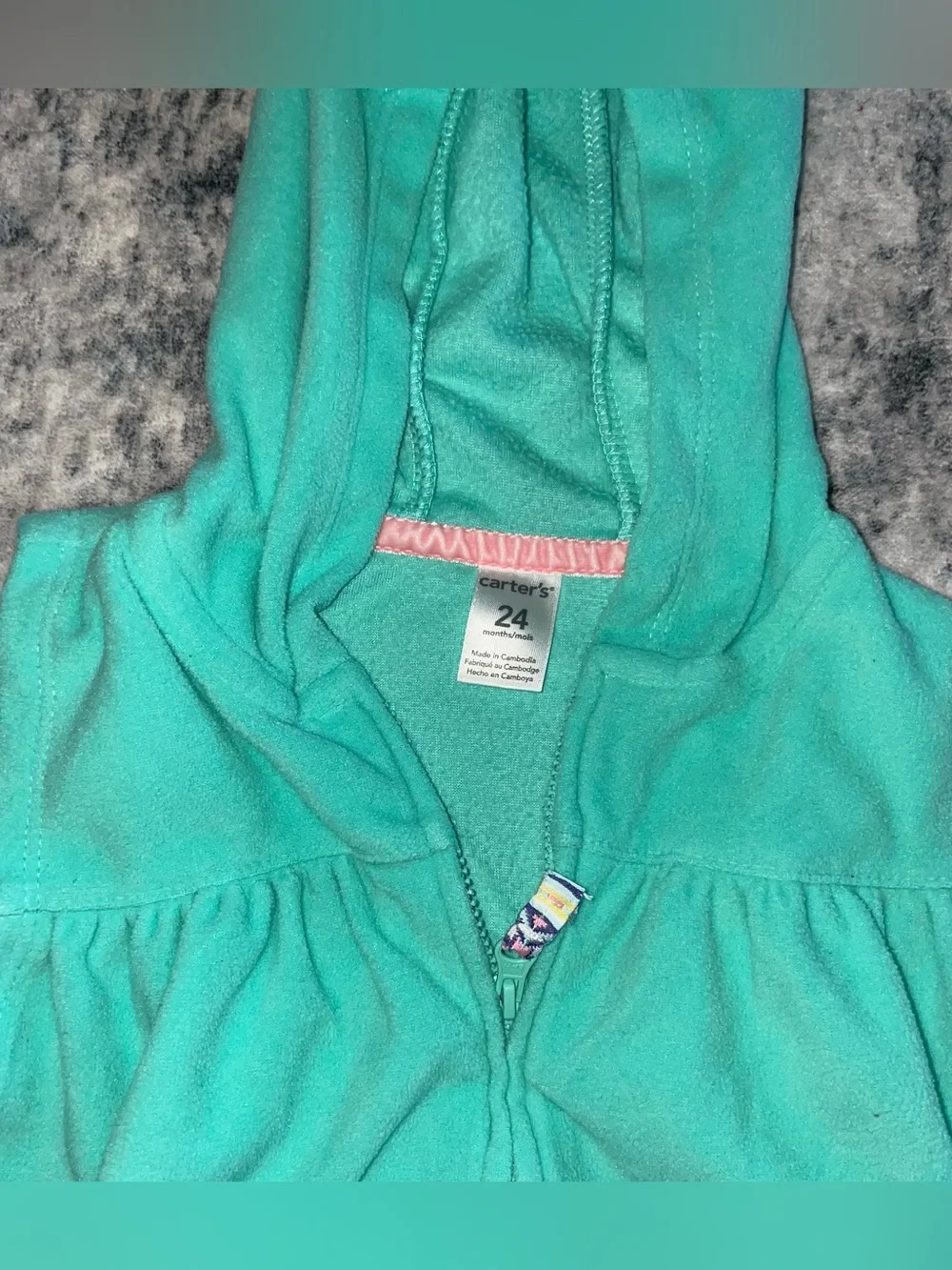 Carters hooded fleece vest size 24 months